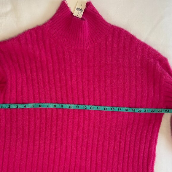 NWT Anthropologie Flat White Women's Turtleneck Pink Sweater Dress, Size XL - Picture 5 of 11